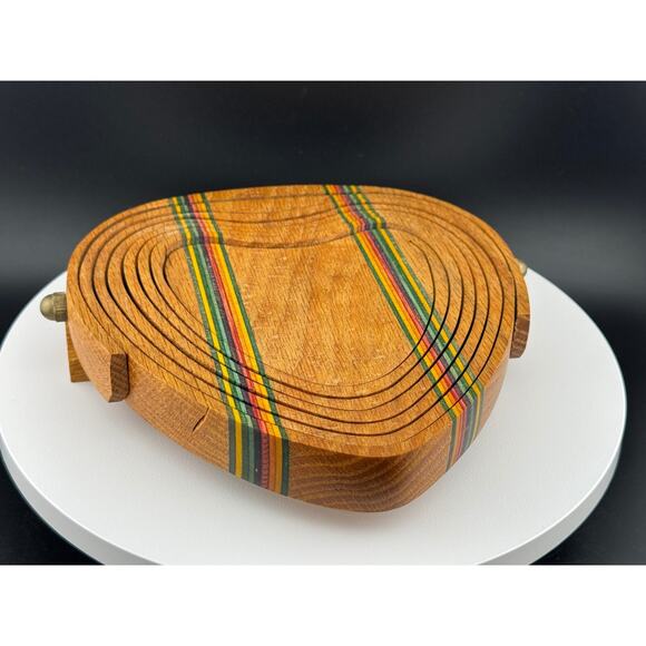 Folding Wooden Basket - Picture 4 of 5